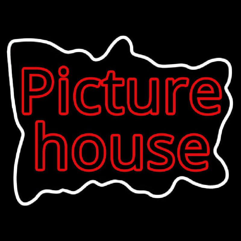 Red Picture House Neon Sign