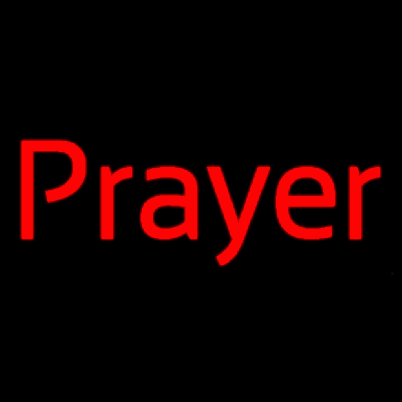 Red Prayer Neon Sign