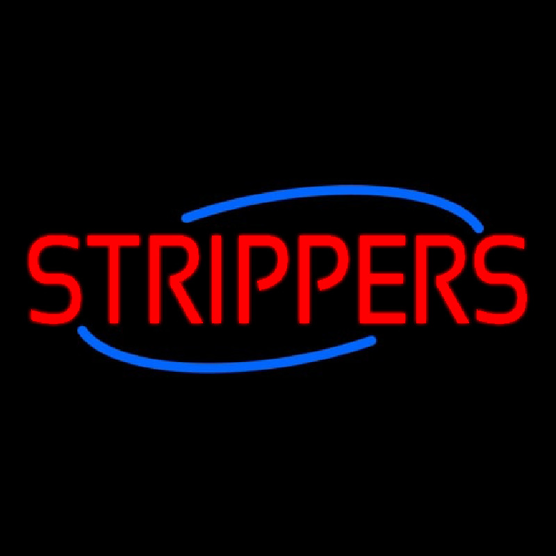 Red Strippers Neon Sign