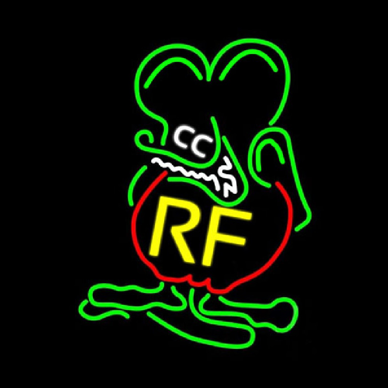 Rf Cartoon Green Neon Sign