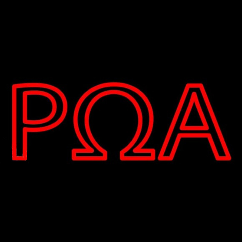 Rho Omega Alpha Neon Sign