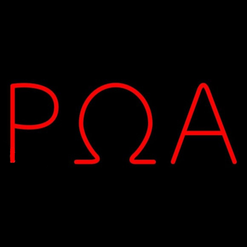 Rho Omega Alpha Neon Sign