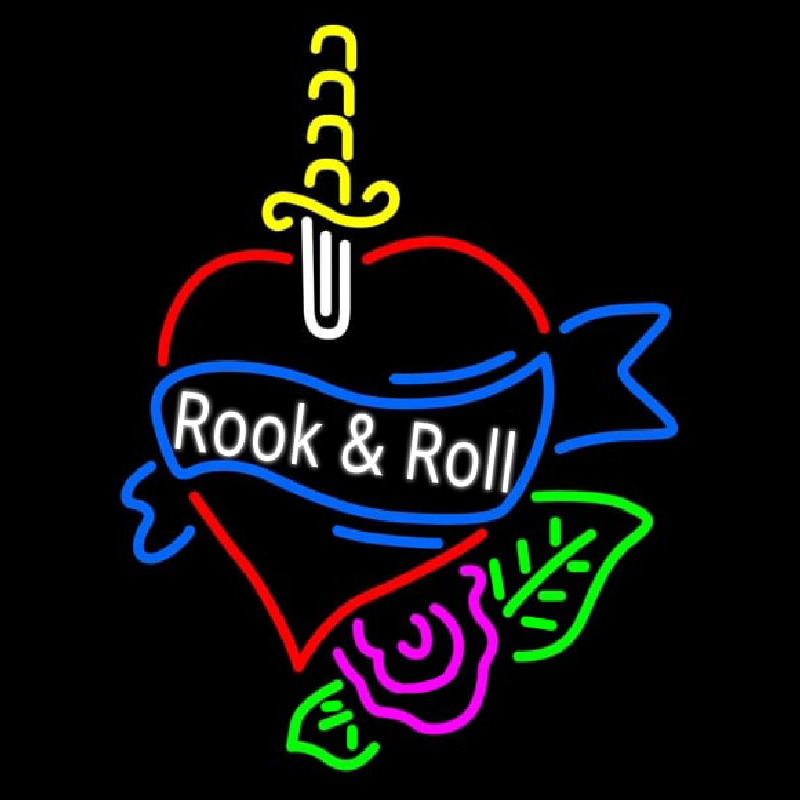 Rook And Roll Neon Sign