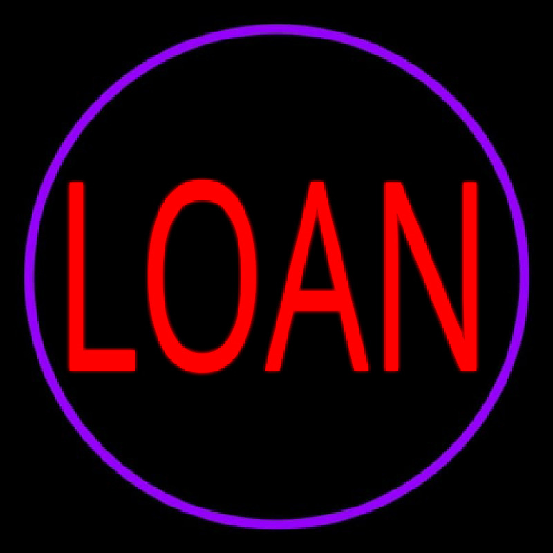 Round Loan Neon Sign