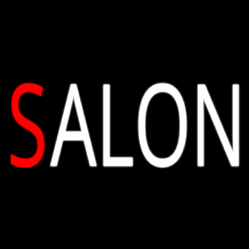 Salon Twitter Card Neon Sign