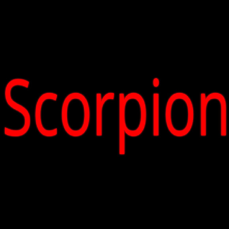 Scorpion Red 1 Neon Sign