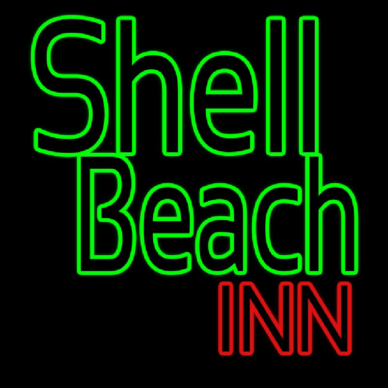 Shell Beach Inn Neon Sign