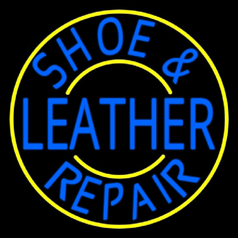 Shoe And Leather Repair Neon Sign