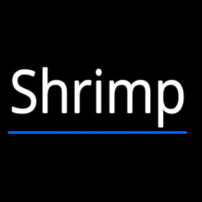 Shrimp Cursive 4 Neon Sign