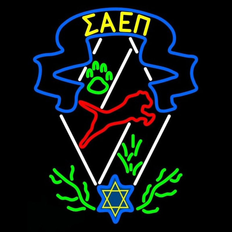 Sigma Alpha Epsilon Pi Logo Neon Sign