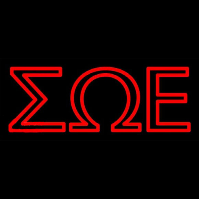 Sigma Omega Epsilon Neon Sign