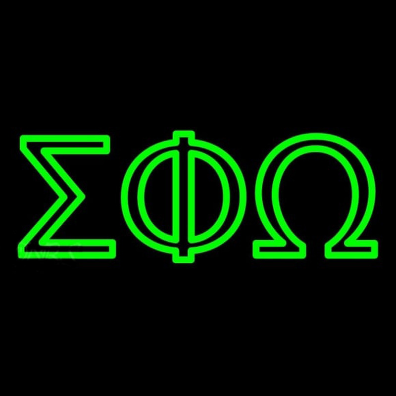 Sigma Phi Omega Neon Sign