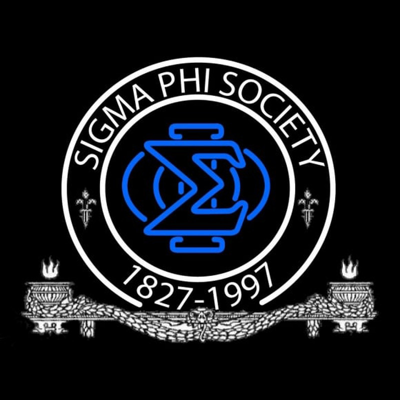 Sigma Phi Society Logo Neon Sign