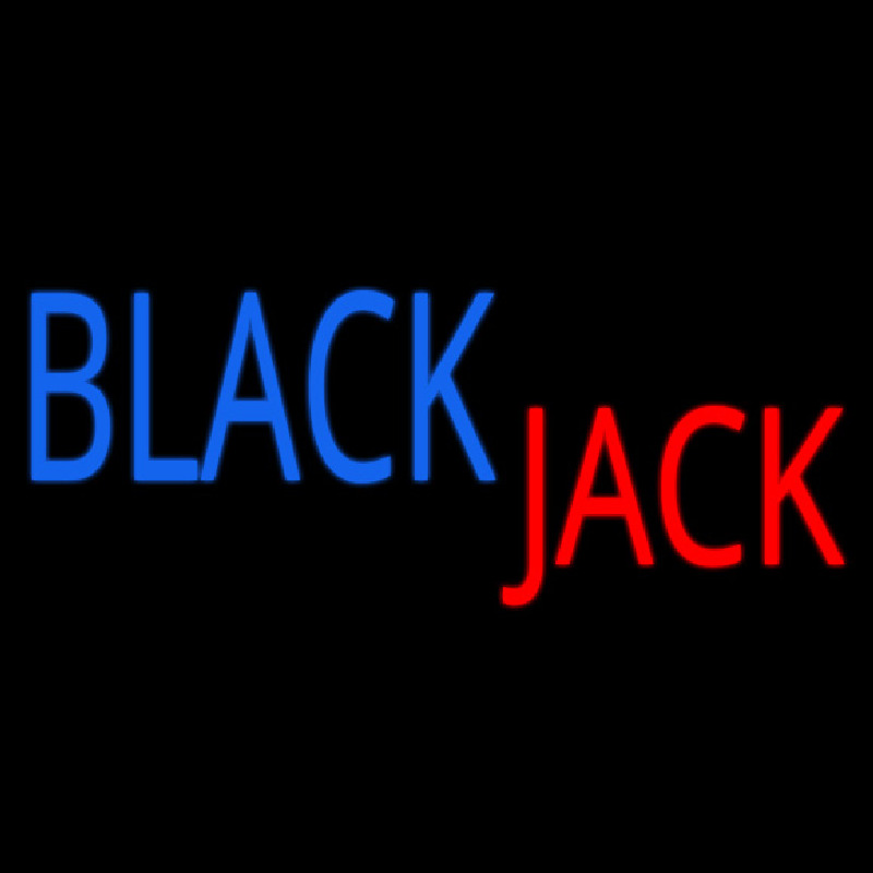 Singal Line Blackjack Neon Sign