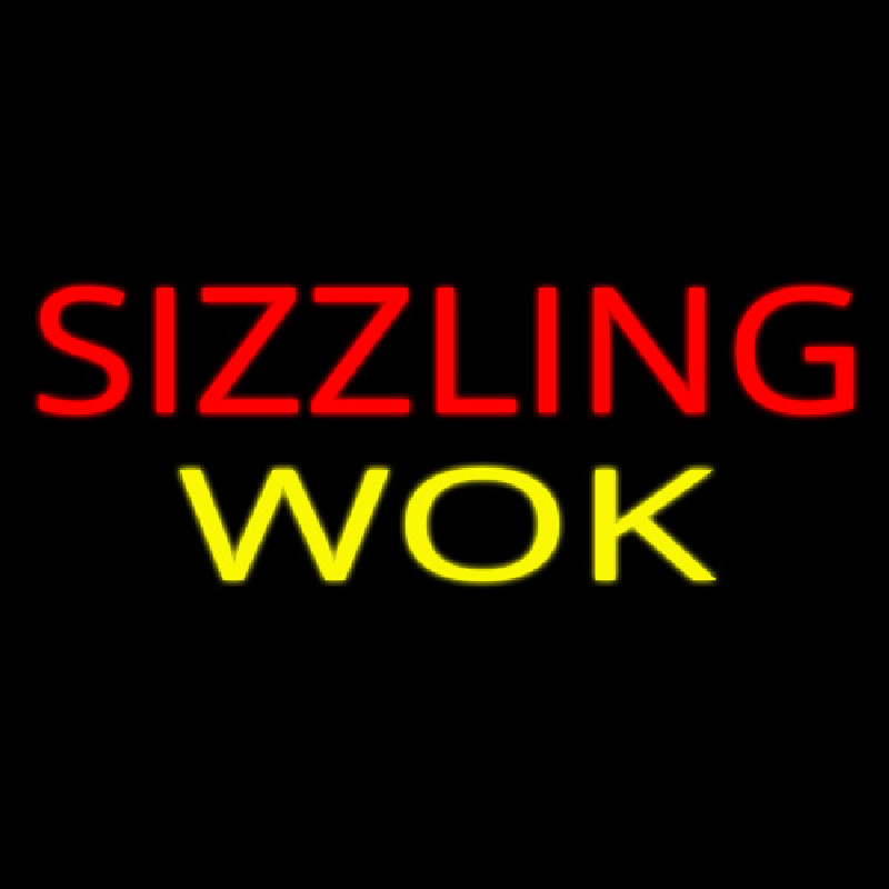 Sizzling Wok Neon Sign