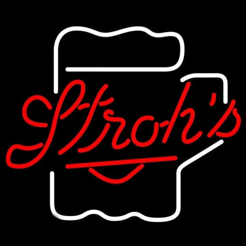 Strohs Mug Beer Sign Neon Sign