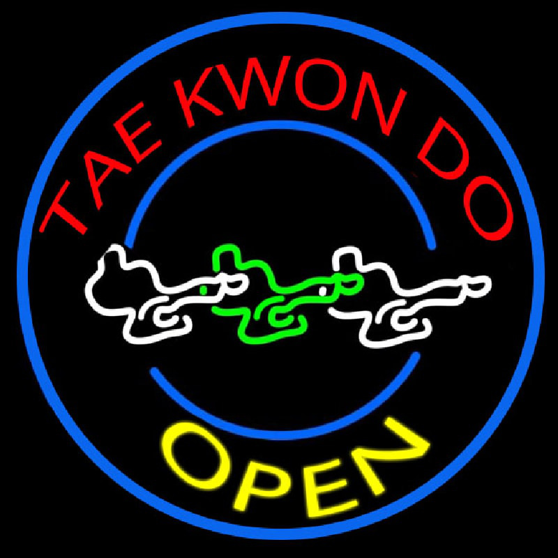 Tae Kwon Do Neon Sign