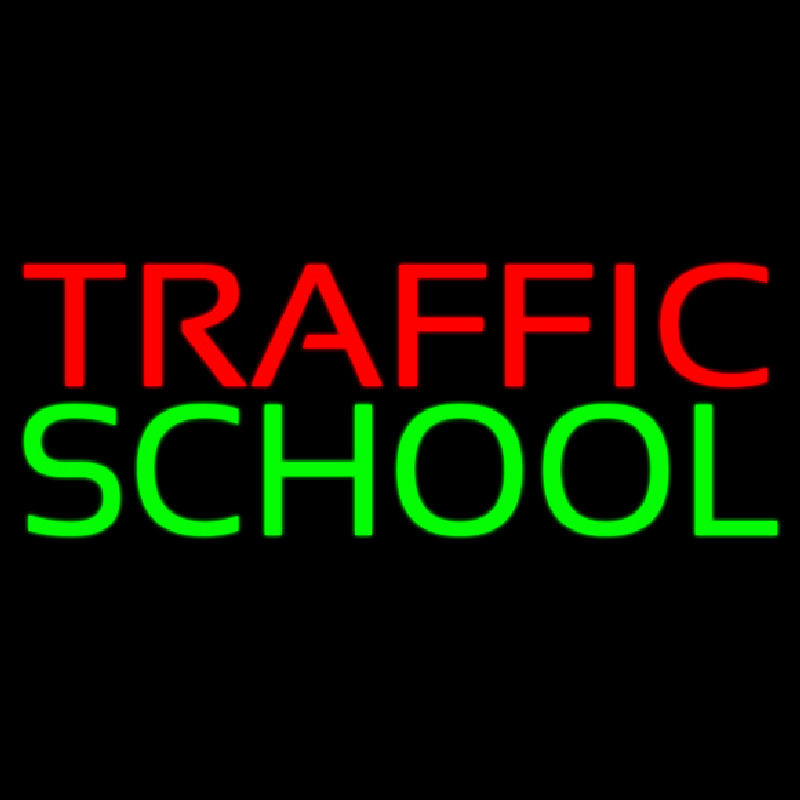 Traffic School Neon Sign