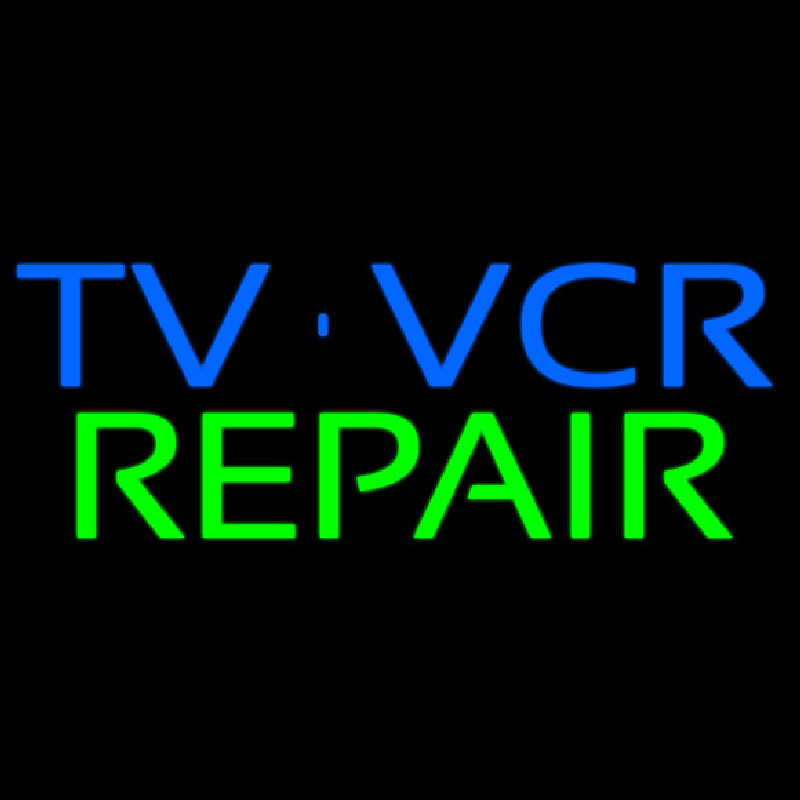 Tv Vcr Repair Neon Sign