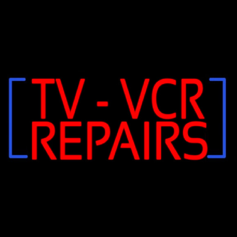 Tv Vcr Repair Neon Sign