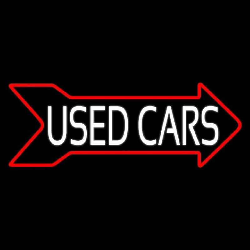 Used Cars Arrow Neon Sign