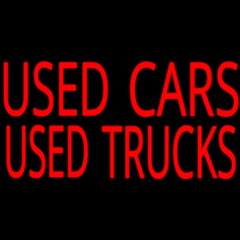 Used Cars Used Truckes Neon Sign