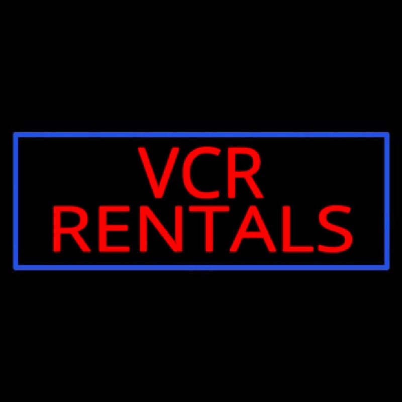 Vcr Rentals Neon Sign