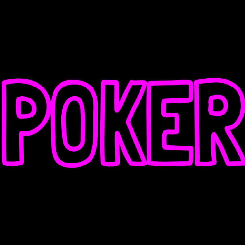 Vertical Poker 2 Neon Sign