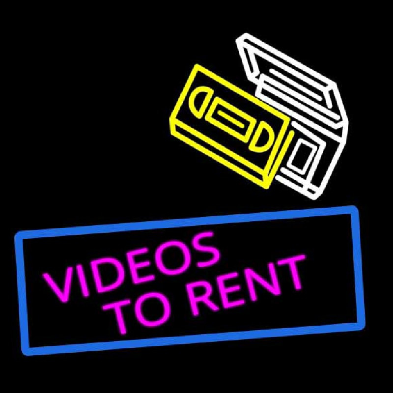 Videos To Rent Neon Sign