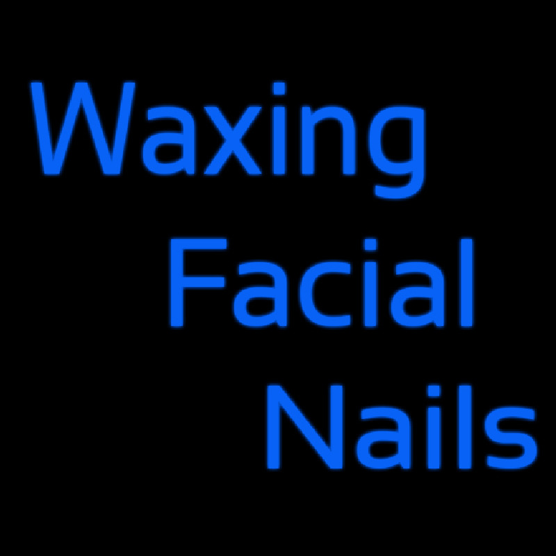 Wa ing Facial Nails Neon Sign