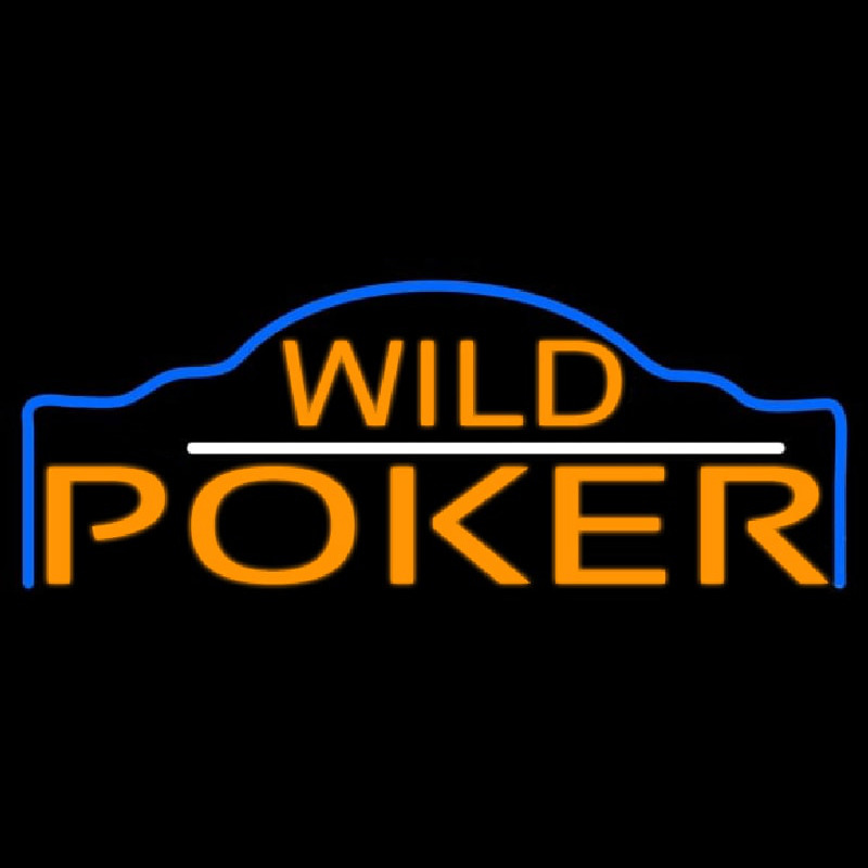 Wild Poker 3 Neon Sign