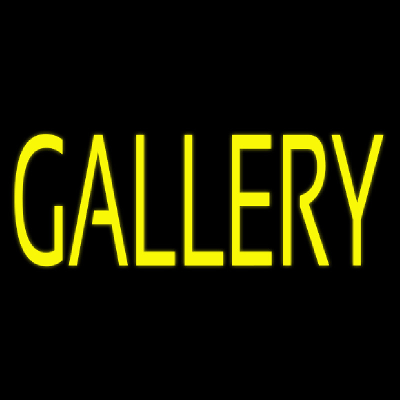 Yellow Gallery Neon Sign