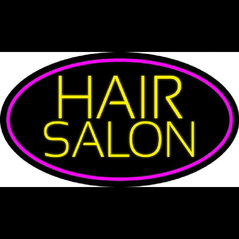 Yellow Hair Salon Neon Sign