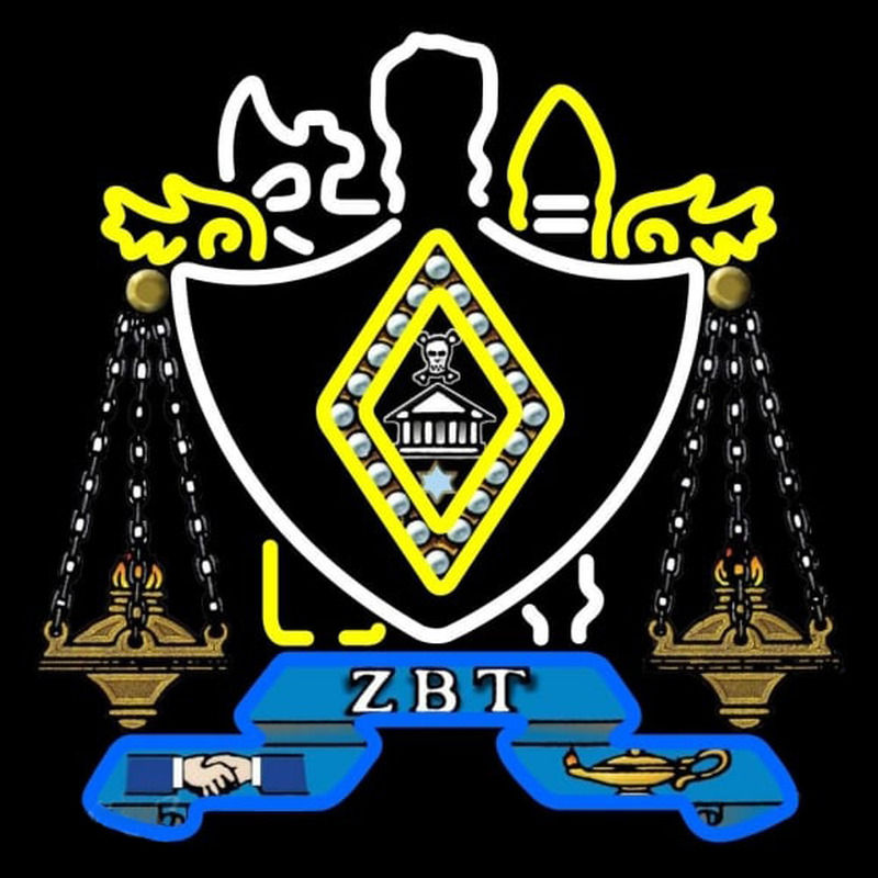 Zeta Beta Tau Chapters Logo Neon Sign