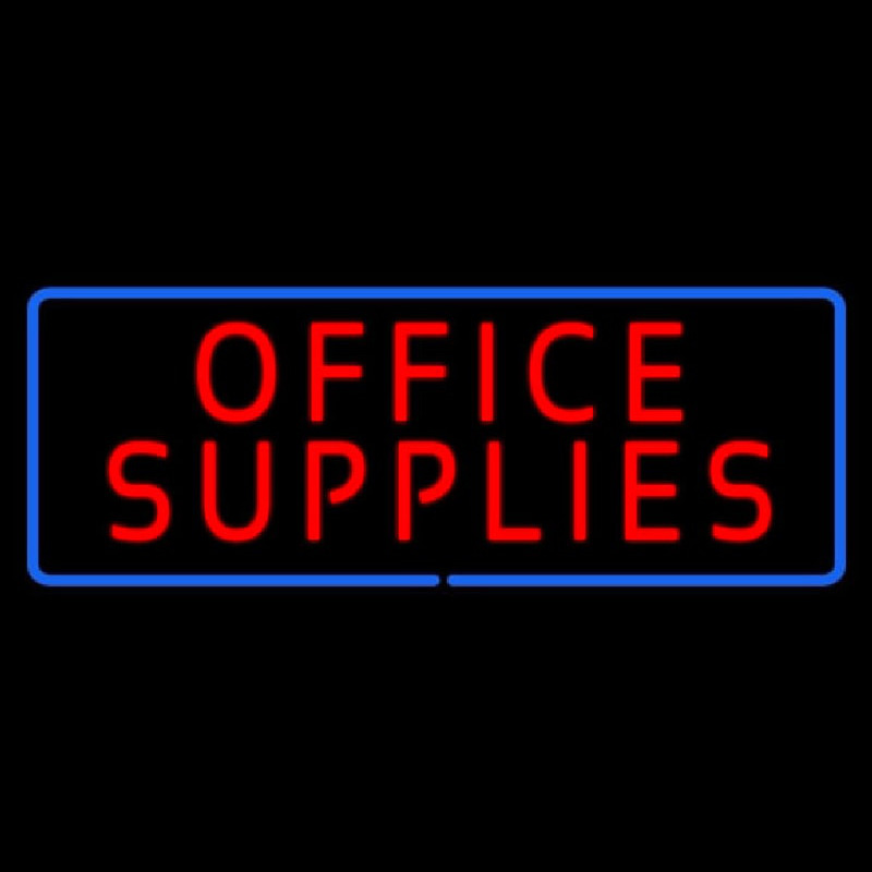 Office Supplies Neon Sign