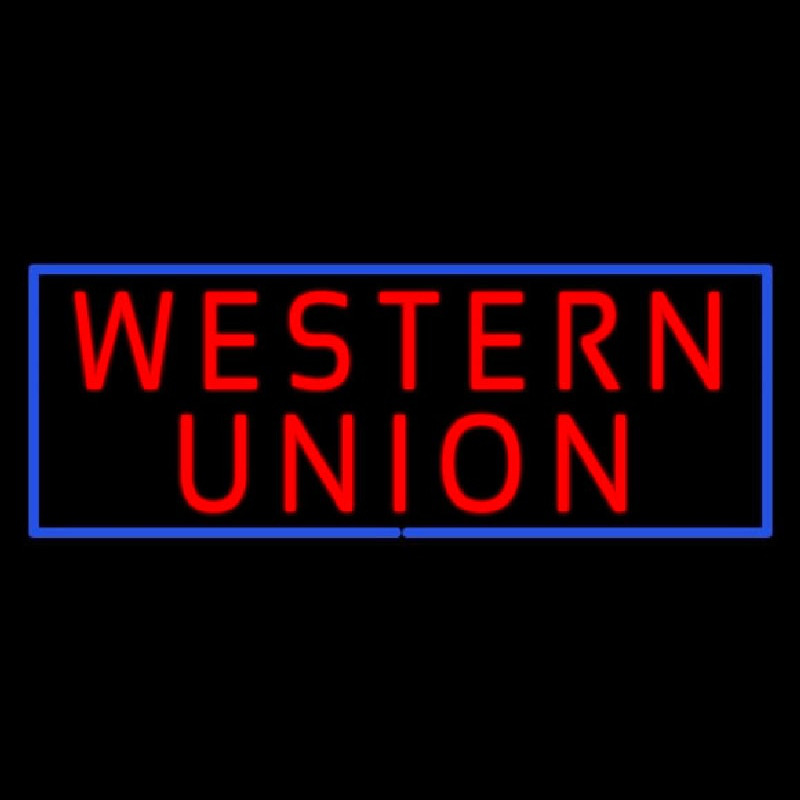 Western Union Neon Sign