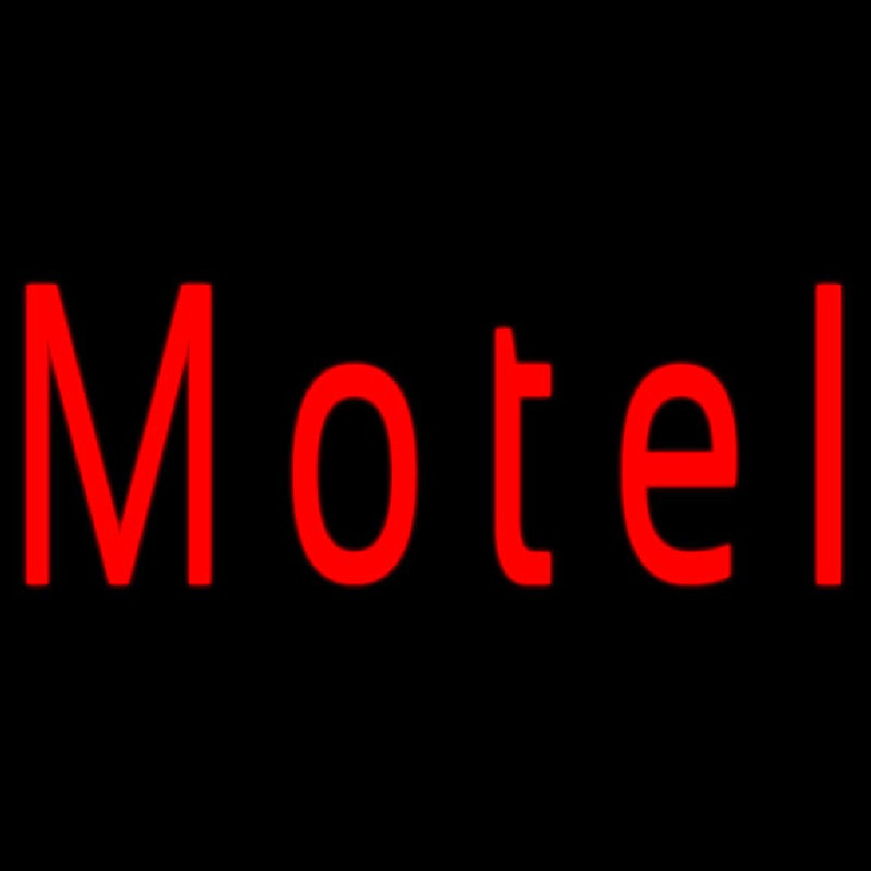 Red Motel Neon Sign