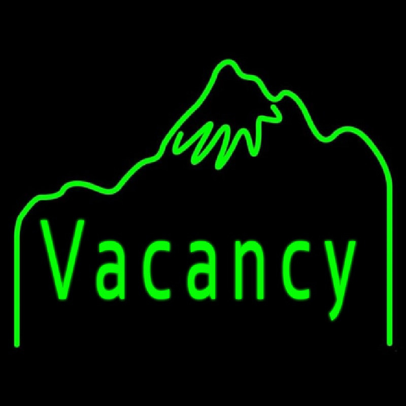 Green Vacancy Neon Sign