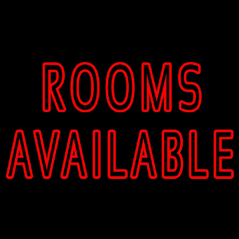 Rooms Available Vacancy Neon Sign