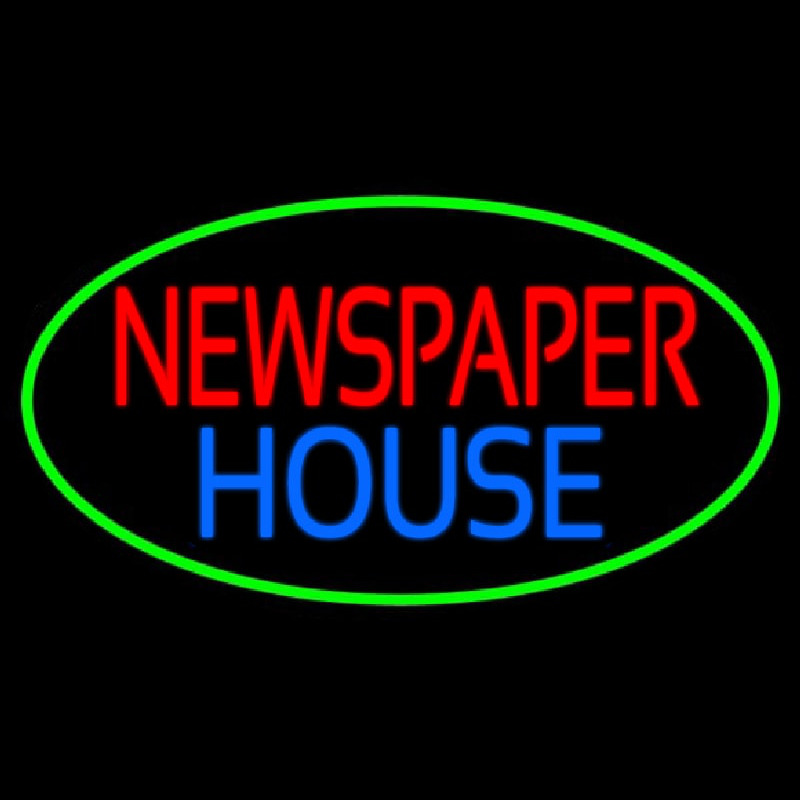 Newspaper House Neon Sign