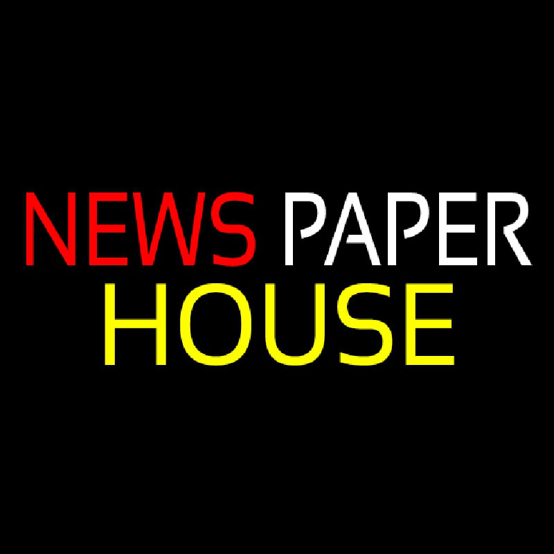 Newspaper House Neon Sign