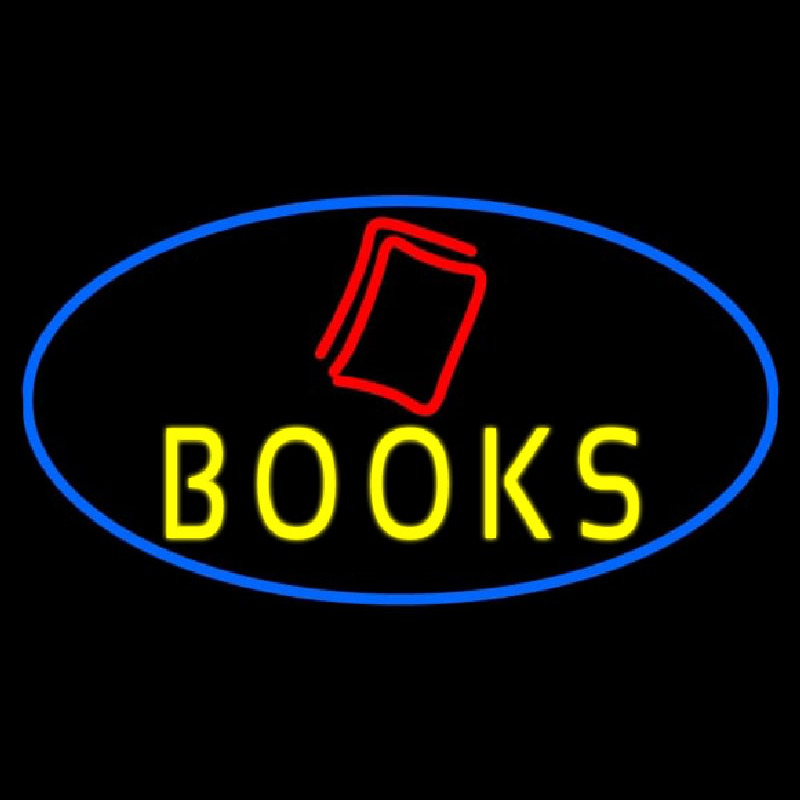 Yellow Books Neon Sign