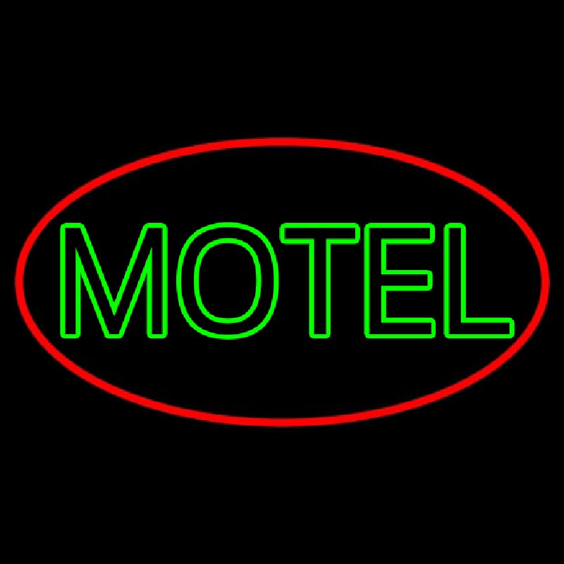 Green Motel Neon Sign