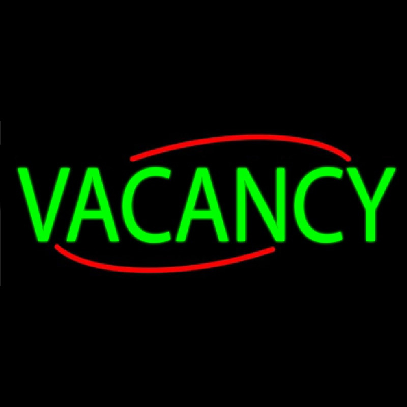 Green Vacancy Neon Sign