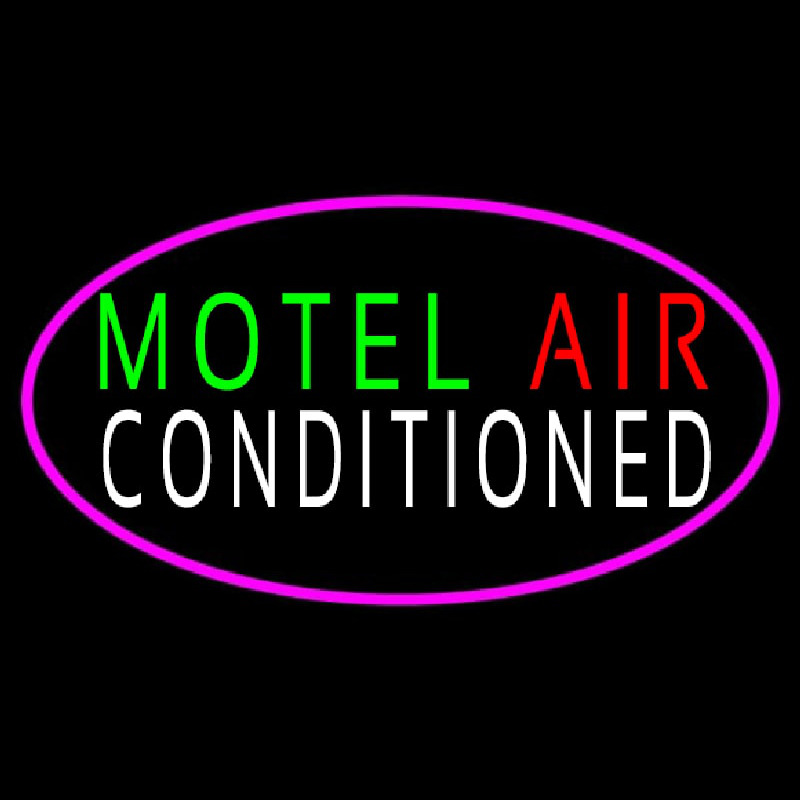 Motel Air Conditioned Neon Sign