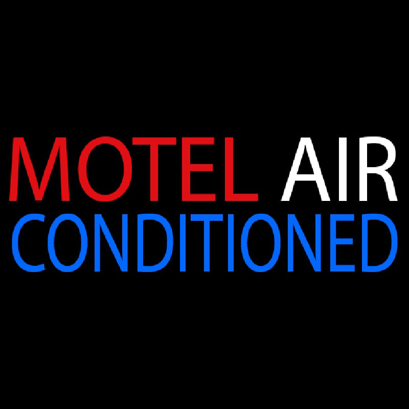 Motel Air Conditioned Neon Sign