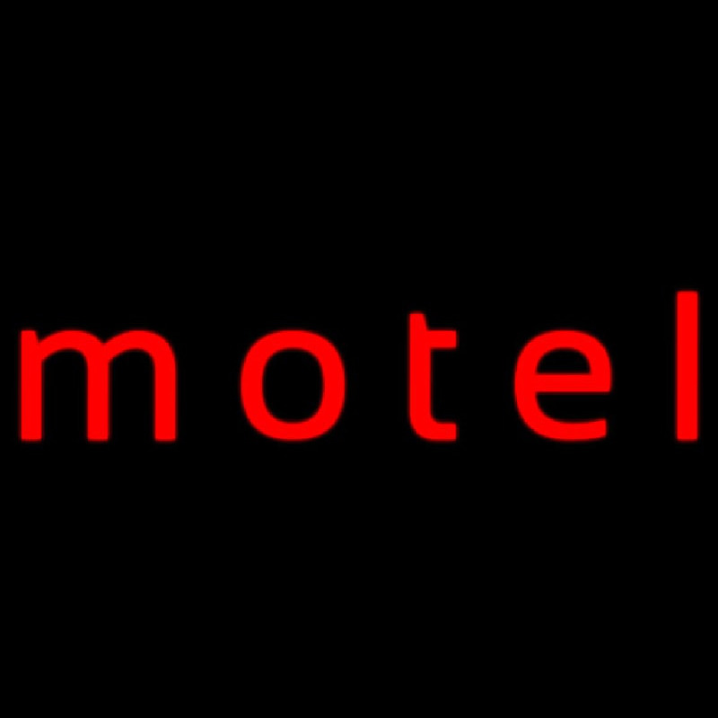 Red Motel Neon Sign