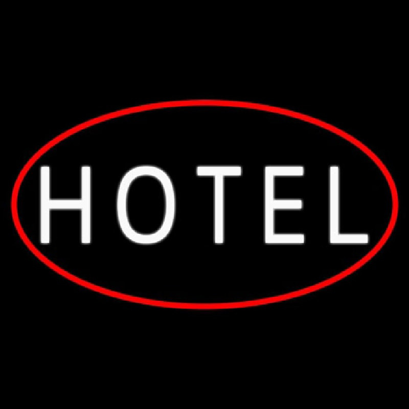 White Hotel Neon Sign