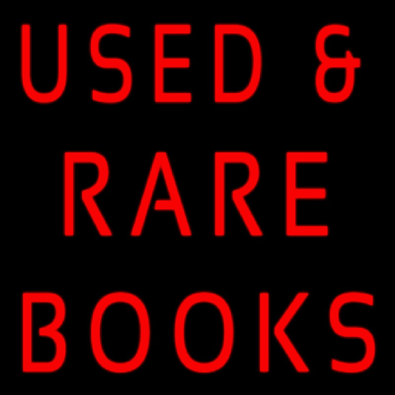 Used And Rare Books Neon Sign