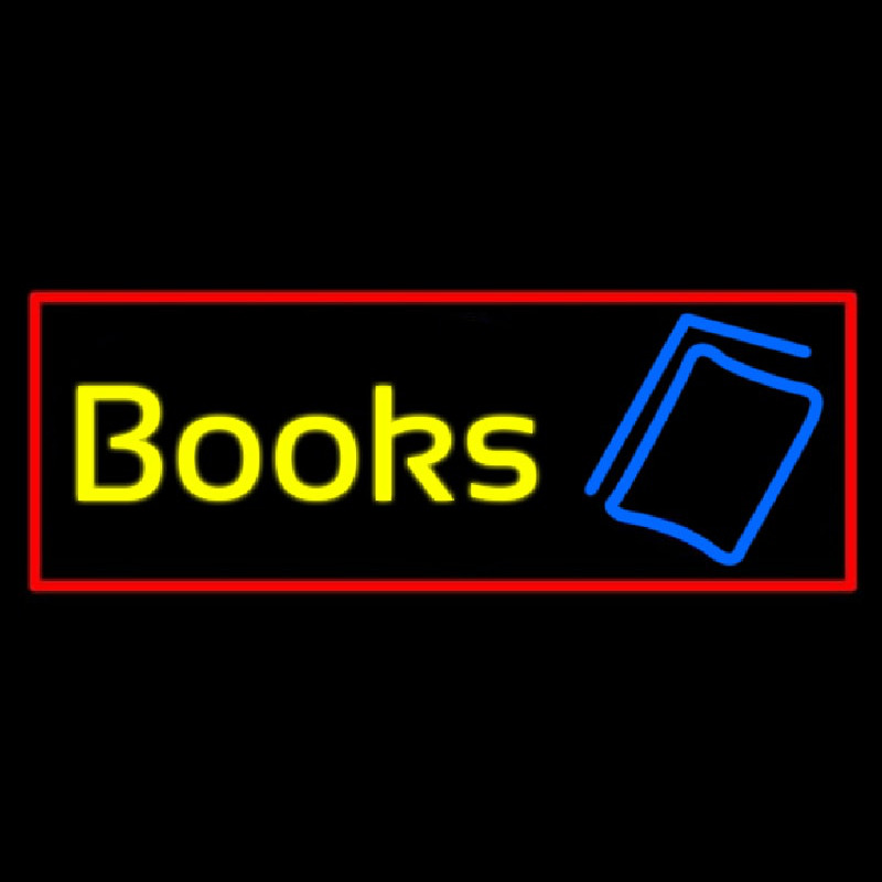 Yellow Books Neon Sign